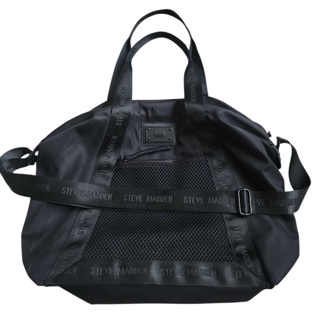 Steve Madden Black Duffel Bag